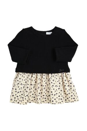 Gymp Jurk Dina Ecru - Black