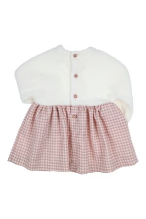 Gymp jurken Old Rose - Off White 470-5664-10
