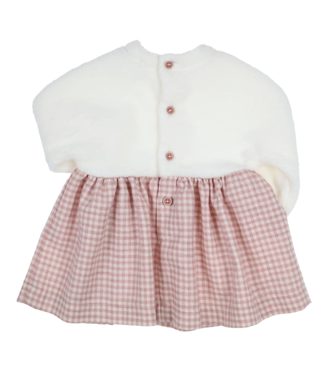 Gymp jurken Old Rose - Off White 470-5664-10