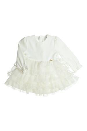 Gymp Jurk Grazia Off White - Gold