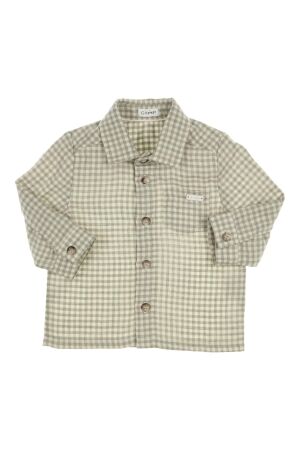 Gymp Overhemd Frodo Green - Off White