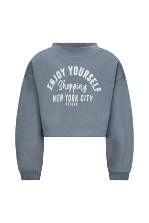 Retour Jeans Puck Sweater 8076 steel grey