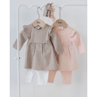 Feetje jurken 730 Taupe melange 51400501