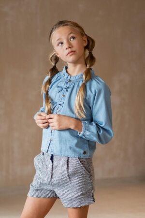Like Flo blouses 181 lt denim F508-5101