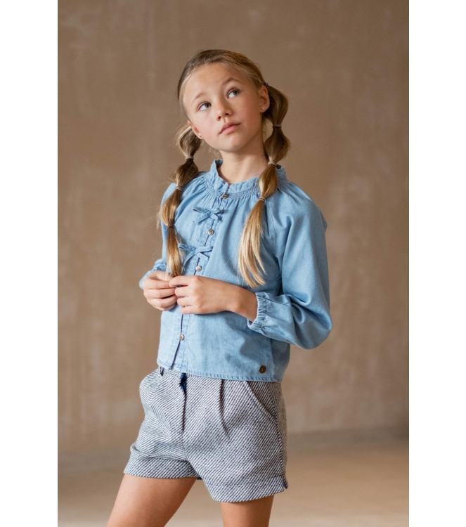 Like Flo blouses 181 lt denim F508-5101