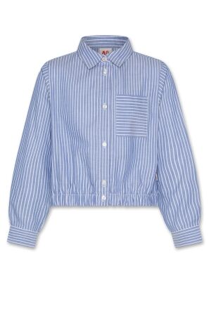 AO76 Ninja Blouse Stripes 000704 - light blue