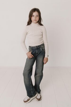Frankie & Liberty Jeans Love Bootcut Oversized Fancy Stitch Dirty Washing