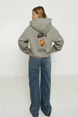 Frankie & Liberty Taissa Hoodie Bagel 13.1 Grey Melange