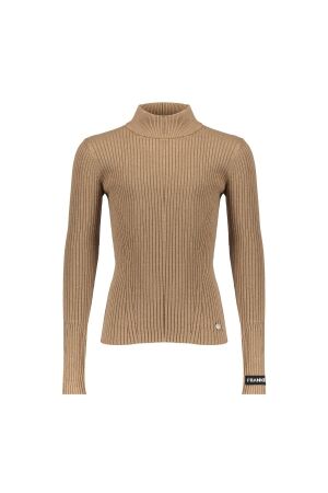 Frankie & Liberty Tanith Turtle Neck Shirt Western Brown