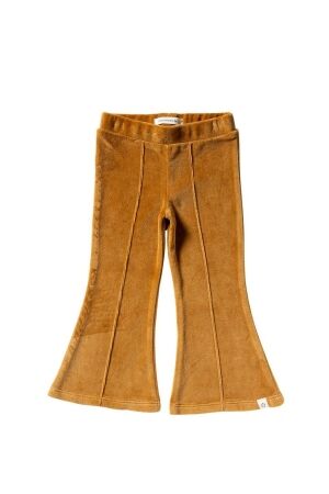 Your Wishes Flared Legging velvet 124 Bone Brown