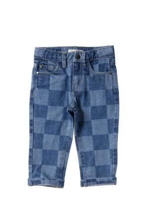 Your Wishes Jeans Straight Leg 732 Check Denim