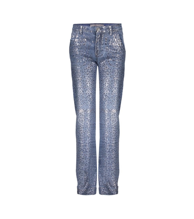 Geisha broeken 000810 - blue denim printed coated 51546K-10