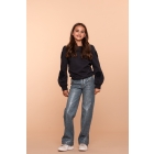 Geisha broeken 000810 - blue denim printed coated 51546K-10