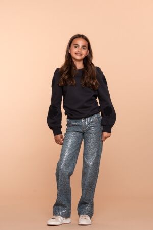 Geisha broeken 000810 - blue denim printed coated 51546K-10