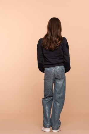 Geisha broeken 000810 - blue denim printed coated 51546K-10