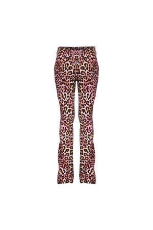 Geisha Flared legging pink panter 000445 - fuchsia/black