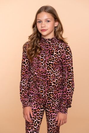 Geisha blouses 000445 - fuchsia/black 52626K-60