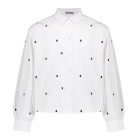 Geisha blouses 000000 - white/black 53548K-14