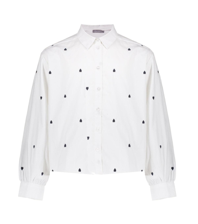 Geisha blouses 000000 - white/black 53548K-14
