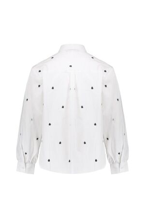 Geisha blouses 000000 - white/black 53548K-14