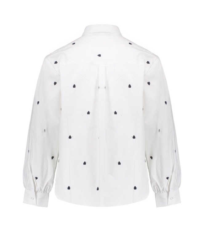 Geisha blouses 000000 - white/black 53548K-14