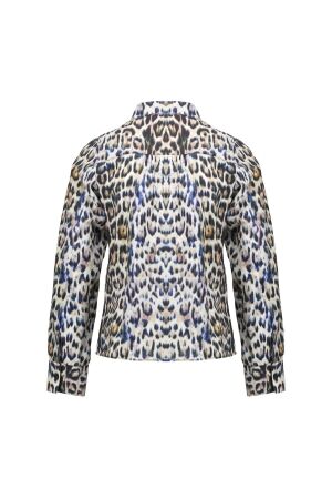 Geisha blouses 000735 - camel/blue/black 53666K-20