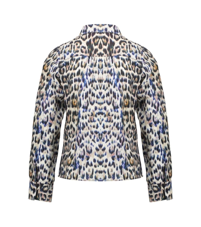 Geisha blouses 000735 - camel/blue/black 53666K-20