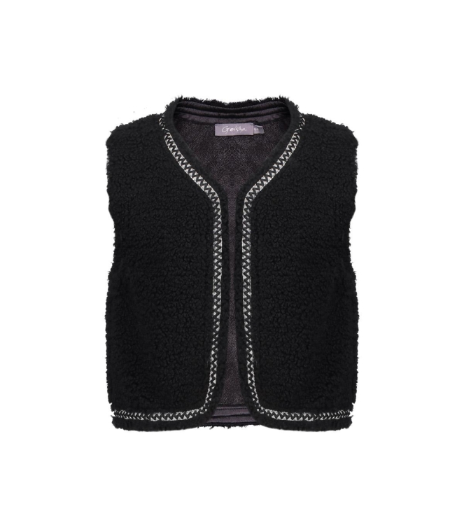 Geisha blazers & gilets 000999 - black/tape black zigzag 55541K-19