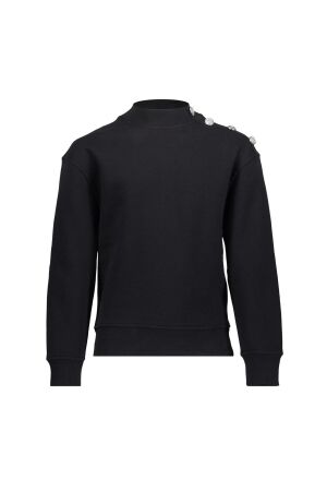 Geisha Sweater buttons at shoulder 000999 - black