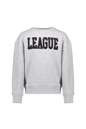 Geisha Sweater league 000900 - grey melange/black