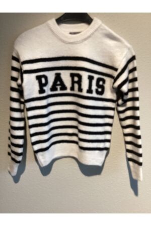 Geisha Pullover Paris 000010 - off-white/black