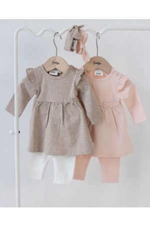 Feetje jurken 730 Taupe melange 51400501