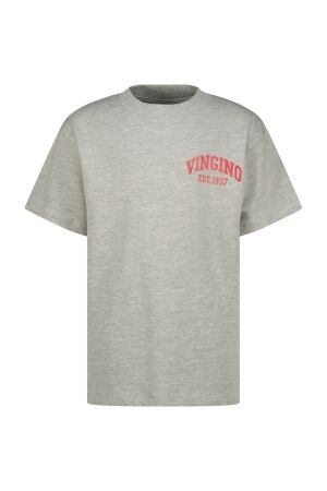 Vingino Icon-logo T-shirt 1325 Fearless grey melee