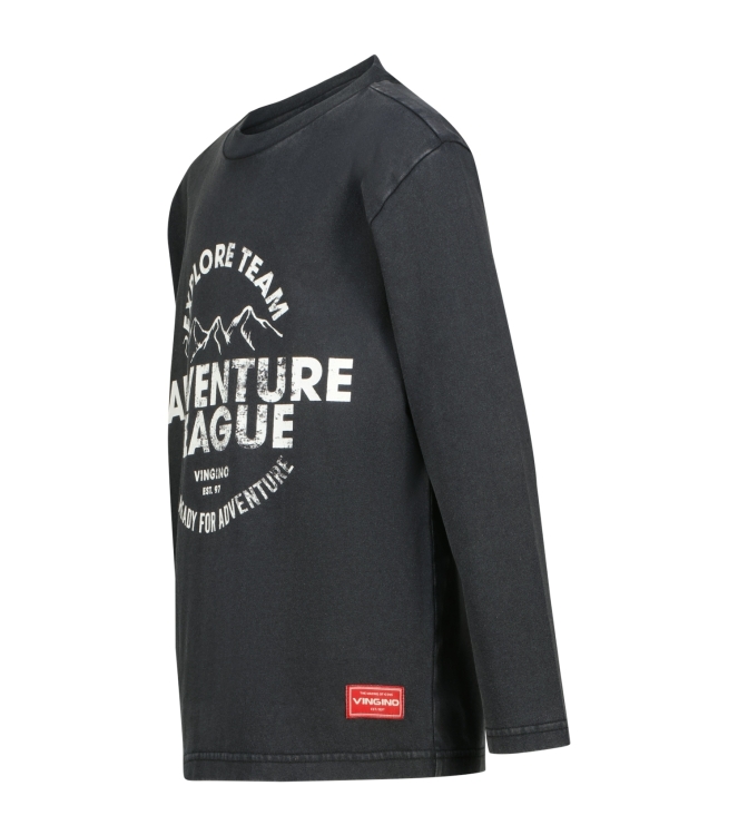 Vingino shirts 944 Deep Black AW25KB300235-944