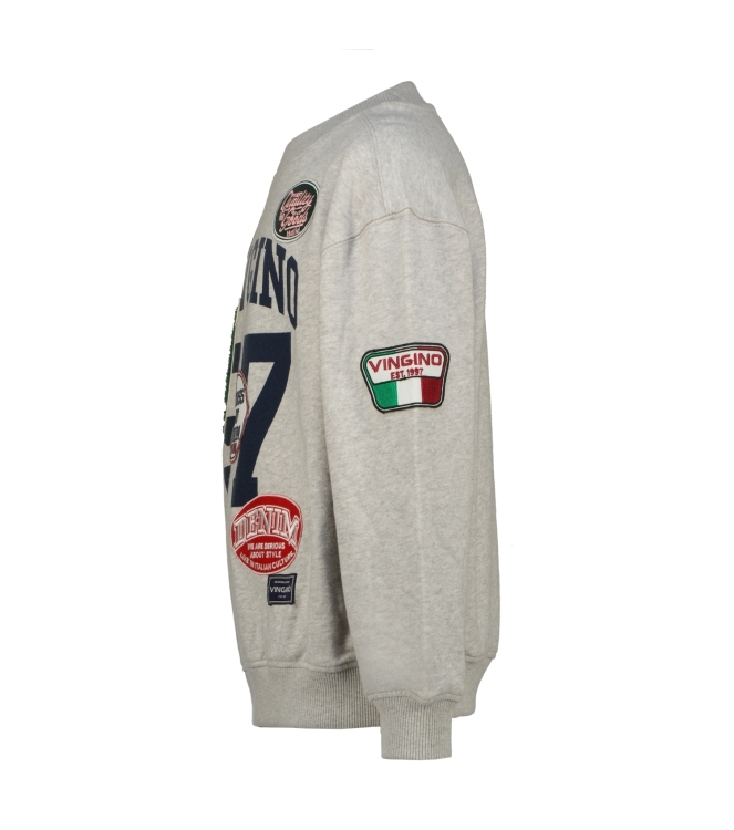 Vingino truien & vesten 1325 Fearless grey melee AW25KB340146-1325