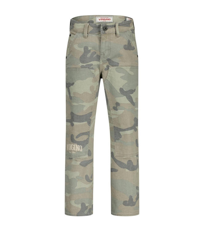 Vingino broeken 266 Camouflage Green AOP AW25KB420192-266