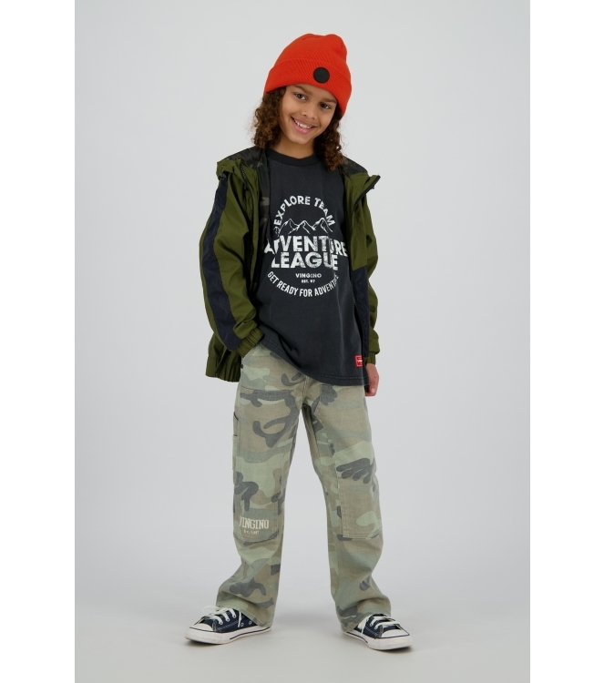 Vingino broeken 266 Camouflage Green AOP AW25KB420192-266