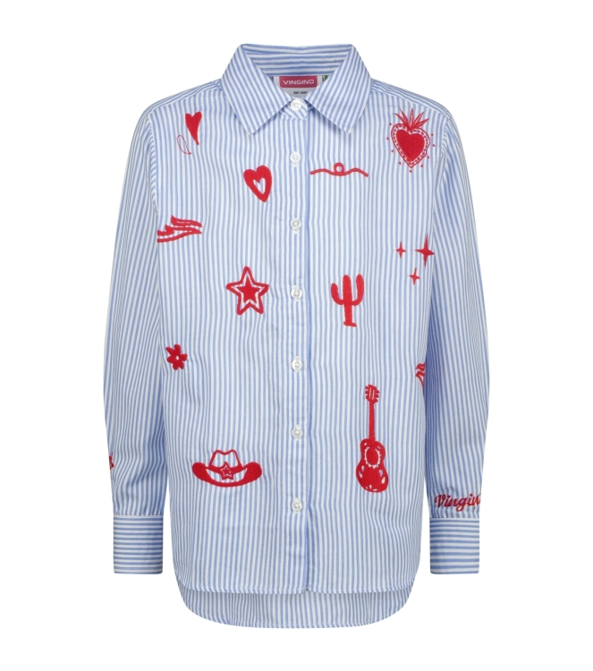 Vingino blouses 1578 Ice light blue AW25KG220237-1578