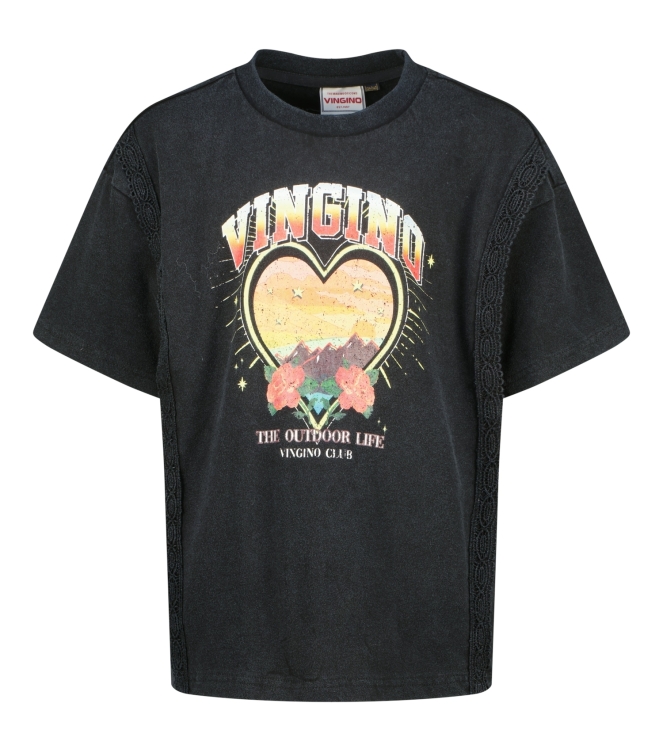 Vingino shirts 924 Washed black AW25KG300176-924