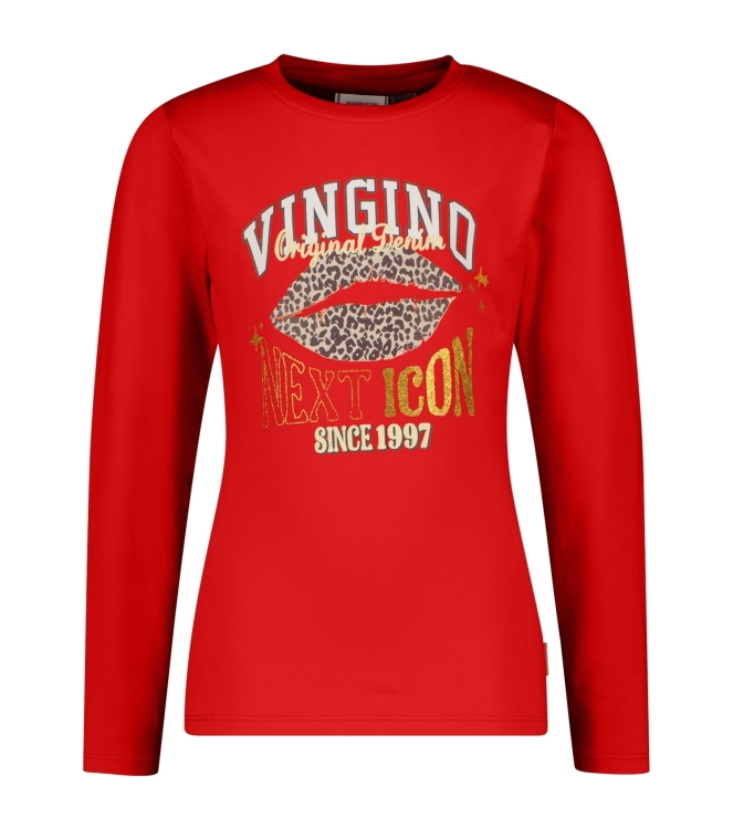 Vingino shirts 614 Fiery red AW25KG300331-614