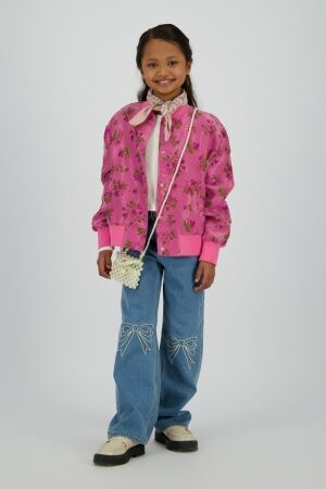 Vingino Cato Bow Jeans wide leg 166 Mid Blue Wash