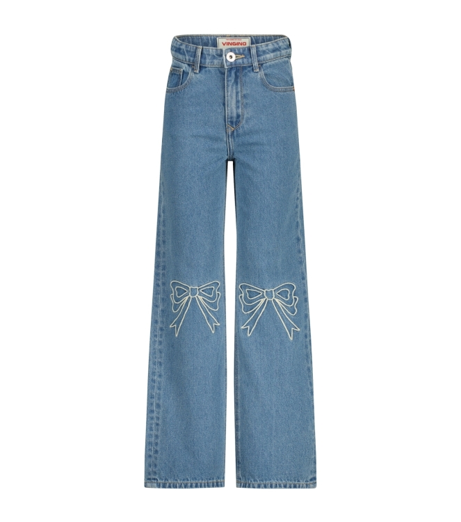 Vingino broeken 166 Mid Blue Wash AW25KG420090-166