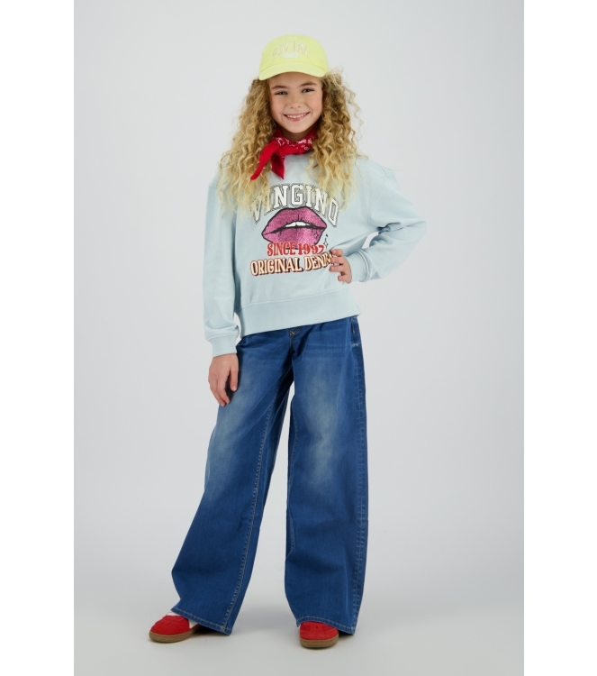 Vingino broeken 166 Mid Blue Wash AW25KG480106-166