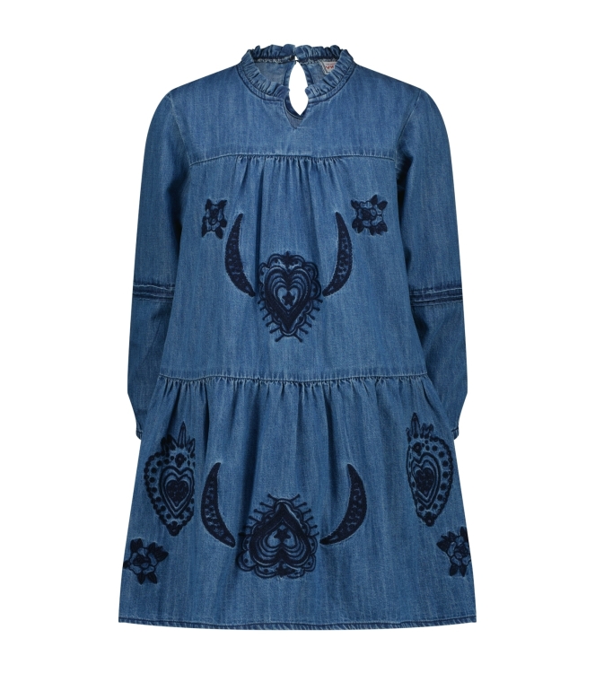 Vingino jurken 166 Mid Blue Wash AW25KG620177-166