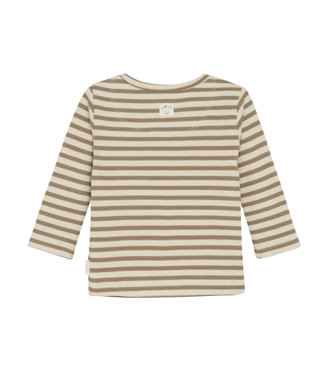 Noppies shirts N428 Stripe pattern Med. Brown 5470011
