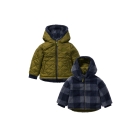 Noppies jassen N346 Check pattern Medium blue 5473013