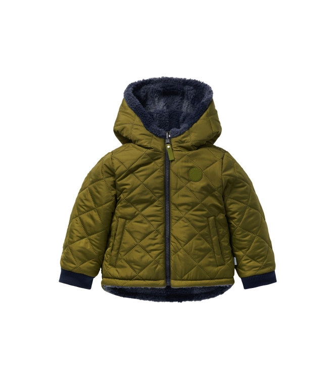 Noppies jassen N346 Check pattern Medium blue 5473013