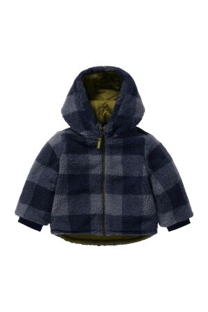 Noppies jassen N346 Check pattern Medium blue 5473013