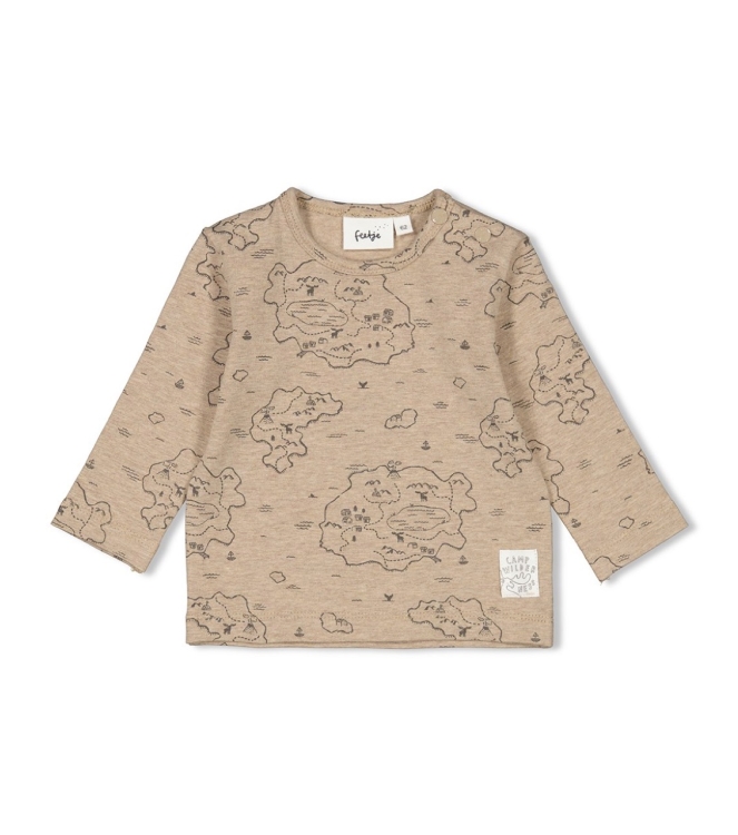 Feetje shirts 730 Taupe melange 51602402