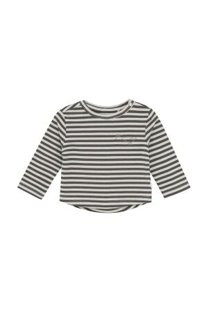Noppies T-shirt Superior N438 Stripe pattern Dark Grey